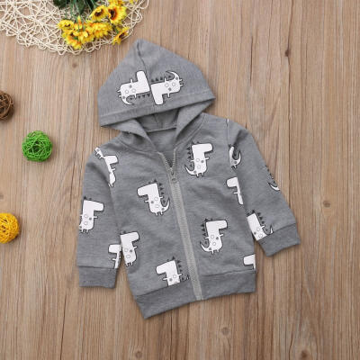 

Kids Boy Hooded Coat Jacket Warm Autumn Hoodies Sweatshirt Cartoon Outerwear