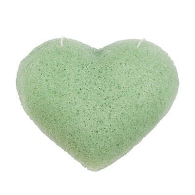 

Natural Konjac Cosmetics Puff Heart Shape Face Cleaning Sponge Wash Flutter
