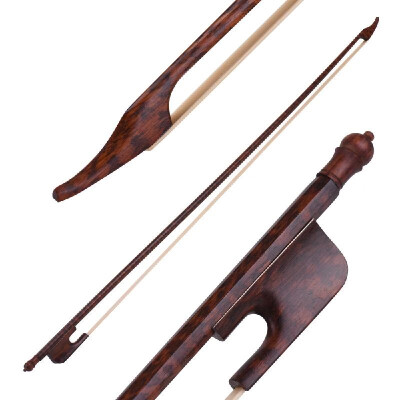 

Well-balanced Baroque Style Snakewood 34 Cello Bow Horsehair Round Stick Outward Camber