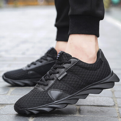 

2019 autumn new mens mesh casual shoes Korean mens shoes breathable sports shoes trend running shoes wholesale