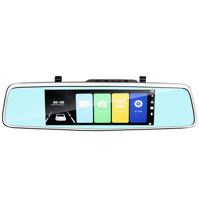 

7" 1080P Dual Lens Vehicle Car Dash Cam DVR Rearview Mirror Video Camera Recorder HD Camcorder Night Vision