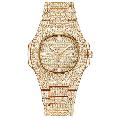 

Luxury Women Watches Full Shining Rhinestone Dial Ladies Quartz Wristwatch Romantic Alloy Strap Clock Zegarki Damskie50