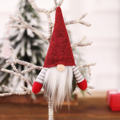 

Tailored 2020 Christmas Faceless Gnome Santa Xmas Tree Hanging Ornament Doll Decoration