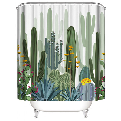 

Toponeto New Waterproof Shower Curtain with 12 Hooks 3D Printed Bathroom Polyester