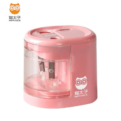 

MAOTAIZI Automatic Electric Pencil Sharpener Helical Cutter Double-hole Pencil Sharpeners Stationary with USB Cable for Kids Artis