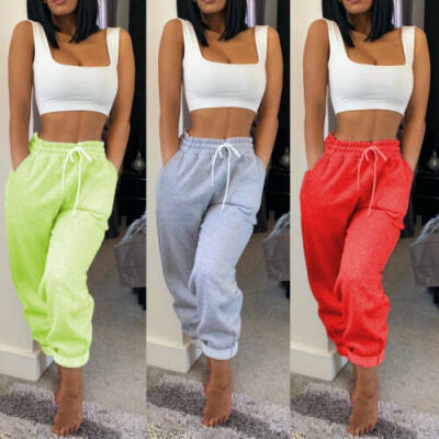 

Womens Ladies Joggers Tracksuit Bottoms Trousers Slacks Gym Jogging Sweat Pants