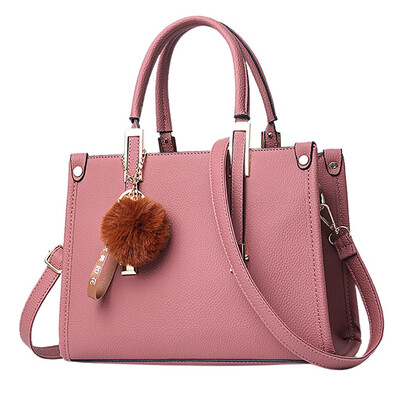 

Tailored Women Hairball Ornaments Tote Solid Sequins Handbag Purse Messenger Shoulder Bag