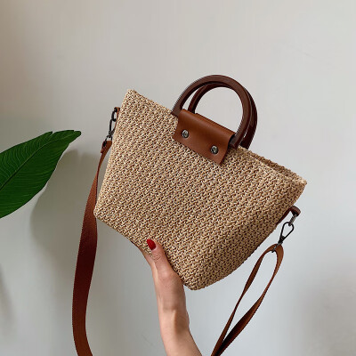 

New small bag handbag 2019 new tide summer wild Messenger bag fashion personality woven shoulder bag