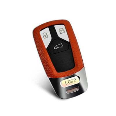 

Top Layer Leather Car Key Case for Audi A3A4LA6LQ7TTTTS All Series Car Key Cover Shell Car Keychain Car Accessories