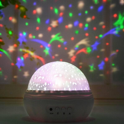 

Flower bud star light LED colorful rotating rose light creative new strange night light romantic star projector lamp