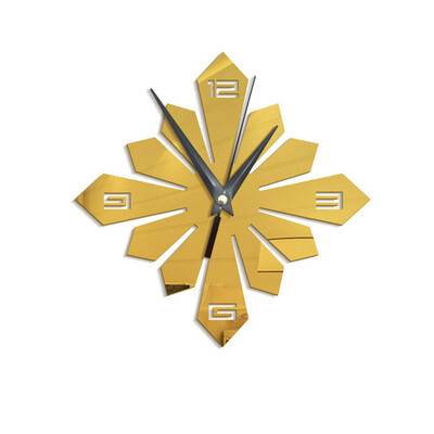 

〖Follure〗Modern Large 3D DIY Mirror Surface Art Wall Clock Sticker Home Office Room Decor
