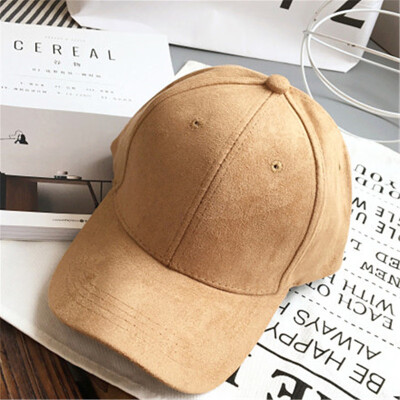 

Hard Korea solid color suede hip - hop cornice baseball cap men&women autumn&winter sun - shading cap tide wholesale