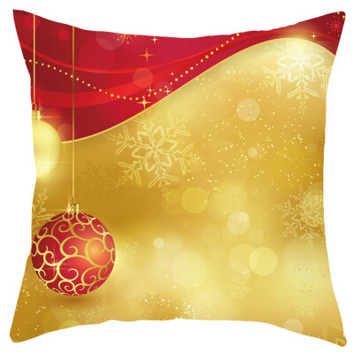 

Siaonvr Merry Christmas Short Plush Pillowcase Sofa Pad Set Home Decoration 18x18 Inch