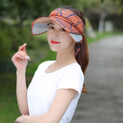 

Hat Female Summer Ultraviolet-proof Outdoor Large Rim Shade Retractable Sun Cap Lady Riding Sunscreen Sun Cap N _________