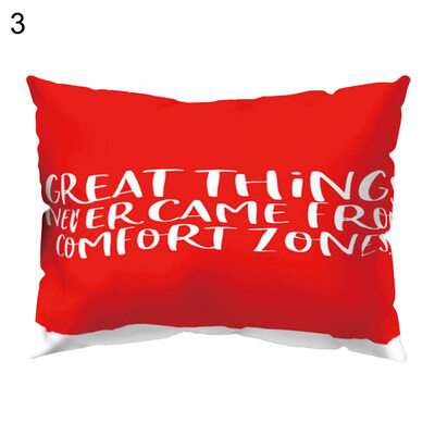 

Multicoloured Sofa Animal Letter Printed Pillow Case Cushion Cover Home Decor