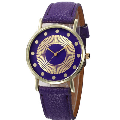 

Splendid Fshion Reloje Casual Watches Female Geneva Faux Leather Quartz Analog Wrist Watch For Women Lady 233