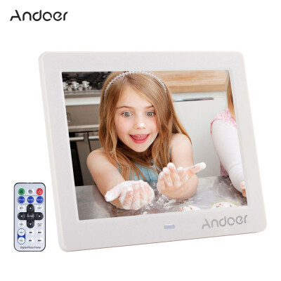 

Andoer 8" HD Wide Screen High Resolution Digital Photo Picture Frame Alarm Clock MP3 MP4 Movie Player with Remote Control Christ