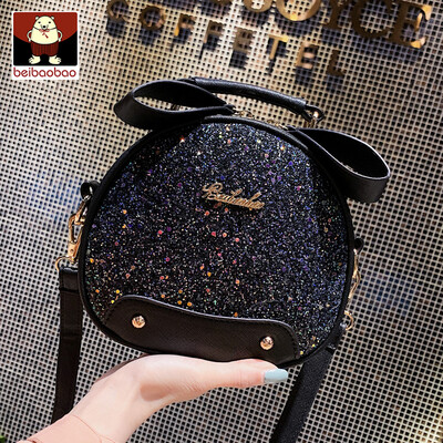 

New small bag on ins 2019 new Korean version of 100 bright film small round bag leisure single shoulder oblique satchel bag
