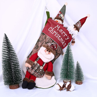 

Tailored Large Christmas Socks Ornaments Festival Party Xmas Tree Hanging Decoration