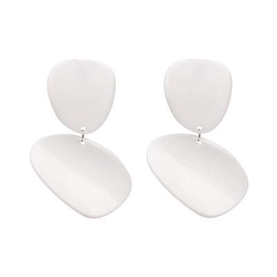 

2019 New Arrival Vintage Elegant Statement Jewelry Acylic Big Exaggerated Dangle Earring 3 Colors For Women Factory J50038