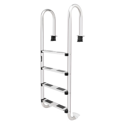 

4 Step Stainless Steel In-Ground Swimming Pool Ladder Mount Legs Swim