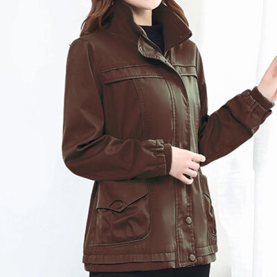 

〖Follure〗Womens Winter Fashion Solid Color Long-Sleeved Windshield Coat Cardigan