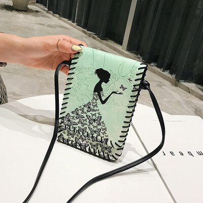 

Tailored Fashion Women Printing Bags Retro Leather Bag Crossbody Bag Handle Phone Bags