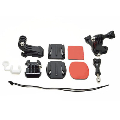 

Front Side Helmet Accessories Set J-shaped Buckle Base Support Mount Replacement for GoPro Hero3321 Action Camera