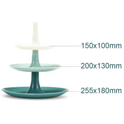 

3 Layer Fruit Plate Living Room Cake Rack Home Wedding Decor PP Resin Parts Sale