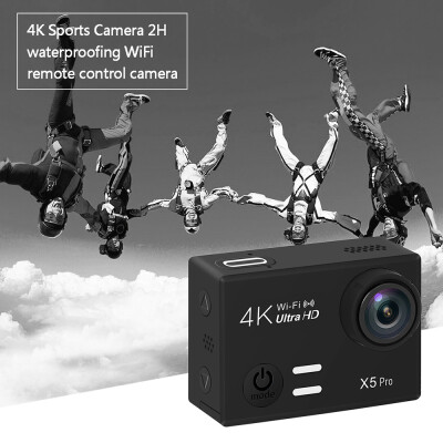 

〖Follure〗X5 Pro 4K Sports Camera 2H WiFi remote control camera With Remote-control