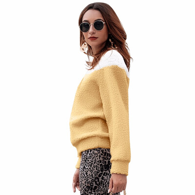 

New Autumn Fashion Women Long sleeve Fluffy Fleece Fur Outerwear Winter Warm Sweatshirt Coat Harajuku
