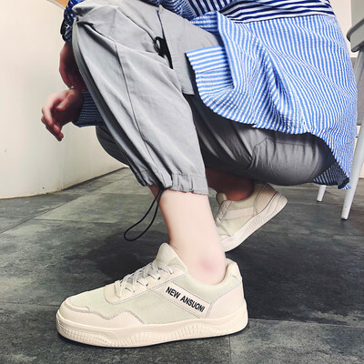 

Mens Shoes Autumn Leisure Canvas Board Shoes Korean Edition Junior Flat-soled Trendy Shoes