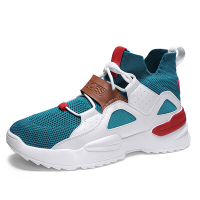 

Mesh four flying woven shoes mens shoes mesh breathable shoes sports shoes tide shoes in the shoes