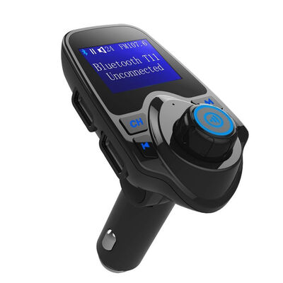 

T11 Car Mp3 Player Wireless Bluetooth HandsFree Fm Transmitter with Dual USB Charger TF AUX Multifunction