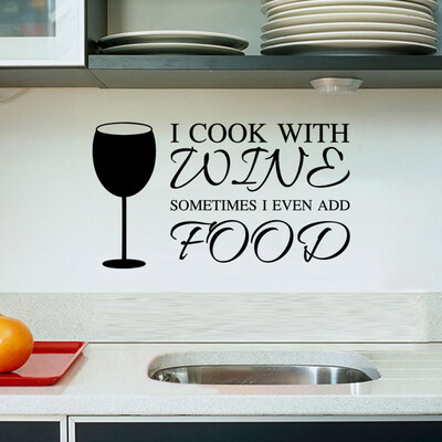 

〖Follure〗Easy Stickers Vinyl Wall Stickers Kitchen Utensils Cutlery Wine