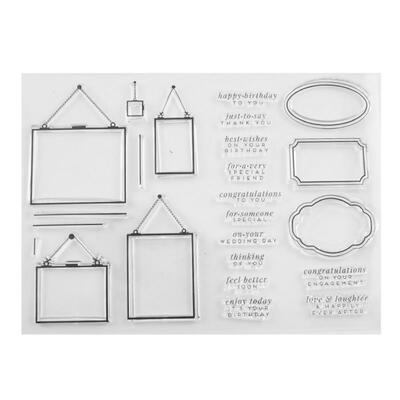 

Transparent Silicone Stamp Kids Toy Letter Geometric Seal Paper Card Making
