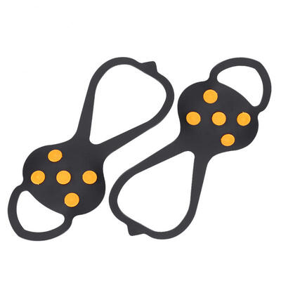 

Greensen 2Pcs Non-slip Claws Shoe Chain Cover Steel Gripper Hiking Climbing Antiskid Tool