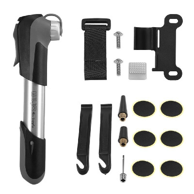 

Mini Bike Pump Bicycle Pump 80 PSI High Pressure Bicycle Air Pump Puncture Repair Kit Fits for Presta & Schrader Valve