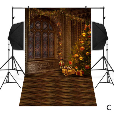 

〖Follure〗Christmas Backdrops Snowman Vinyl 3x5FT Lantern Background Photography Studio