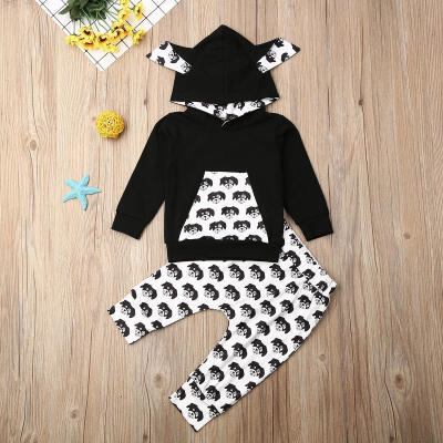 

Toddler Kid Baby Boy Girl Kids Autumn Winter Warm Clothes Hoodies Tops Dog Print Sweatshirt Long Pants Outfit Set