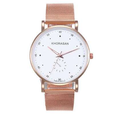

Mens creative color pointer fashion watch fake single eye alloy mesh belt quartz watch mens section