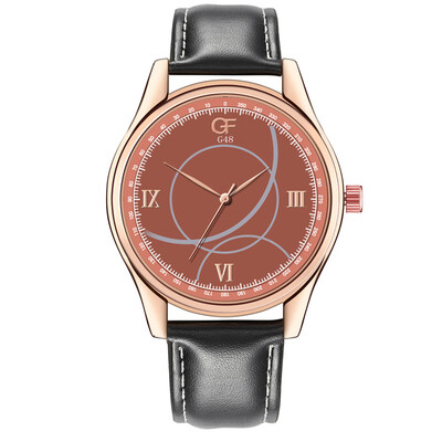 

Gobestart Hot Man Leather Watch Whatever Late Anyway Letter Watches New Pointer glow
