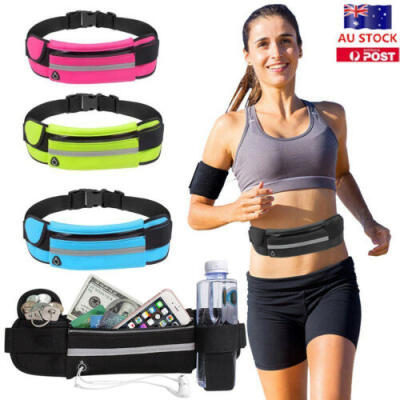 

Waterproof Running Bum Bag Fanny Pack Waist Belt Money Wallet Zip Pouch Sports