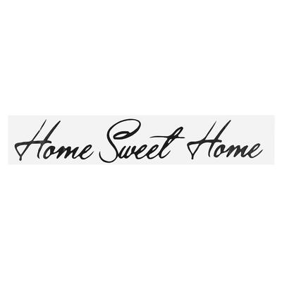 

Black PVC Wall Sticker Sweet Home Flower Vinyl Art Decal Home Room Decoration Removable