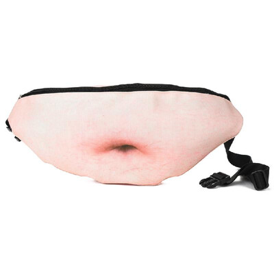 

Unisex Dad Bod Waist Bags Flesh Color Fanny Packs Money Belt Beer Fat Belly Bum Pouch Pockets Bag