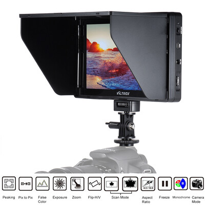 

Viltrox DC-70HD 7" 1920 1200 HD TFT LCD Monitor HDMI Input Output AV Input for Canon Nikon Sony DSLR Camera Camcorder Video Stud