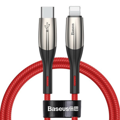 

Baseus 18w PD Charging Type C to Lightning Cable for iphone 11 Pro Max wiht data transmission charging cable