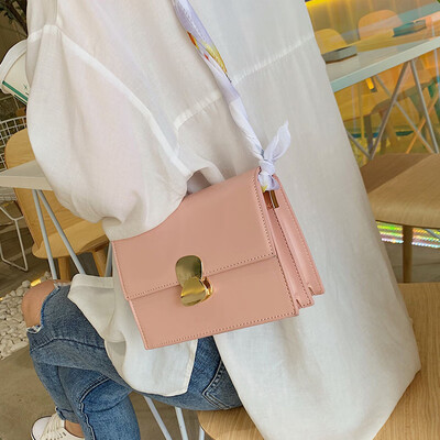 

Advanced sense bag Ocean scarf chain bag handbags new 2019 France small package texture ins Messenger bag