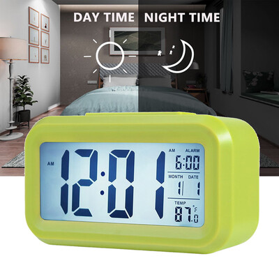 

〖Follure〗Digital LED Alarm Clock Snooze Backlight Time Calendar Thermometer Temperature