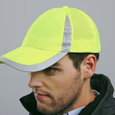 

Hi Viz High Visibility Reflective Work Running Sport Summer Outdoor Baseball Cap